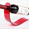 Elegant Red Perspex Wine Stand