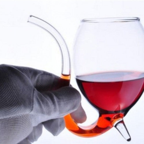 Wine glass originality Vampire red wine glass straw cup