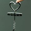 Love Heart Corkscrew Wedding Decor Favors Red Wine