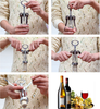 Stainless Steel Bottle Opener Waiter Metal Wine Corkscrew